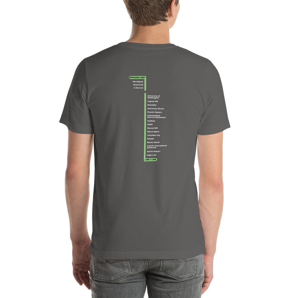 $50 DONATION - Gift of Seattle Subway Tee, Vintage Tri-Color Design