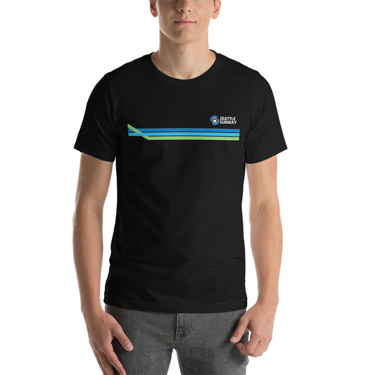 $50 DONATION - Gift of Seattle Subway Tee, Vintage Tri-Color Design